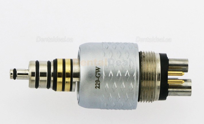 YUSENDENT CX229-GW Dental LED Quick Coupling 6 Holes Fit W&H Roto Turbine Handpiece